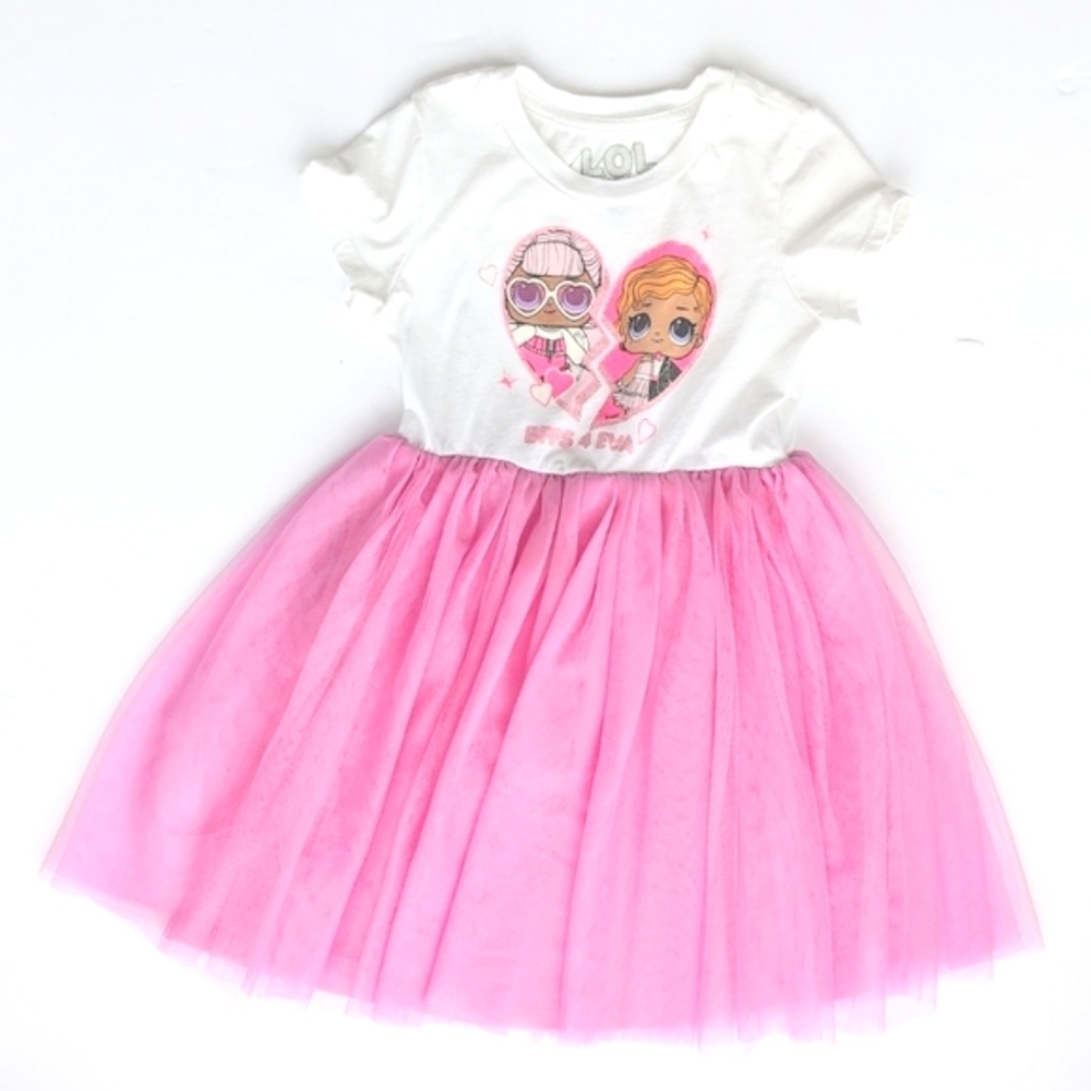 Girls L.O.L. Surprise! BFFS 4 EVA White Dress w/Pink Tulle Bottom